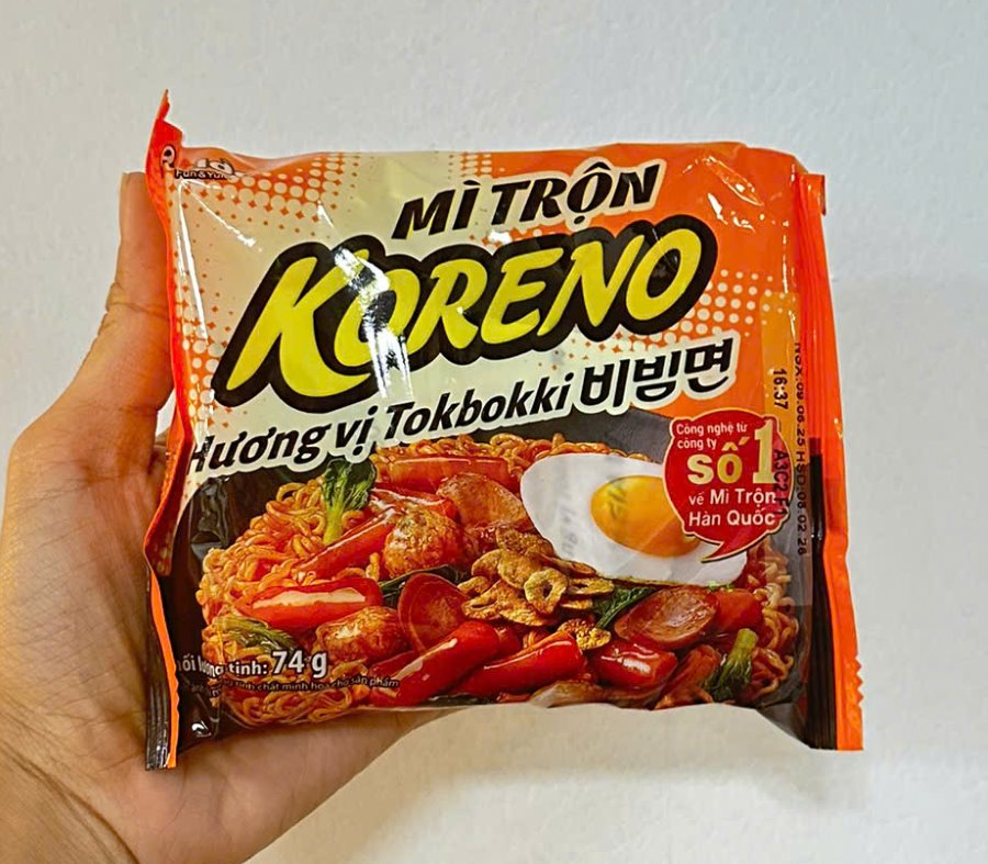 Koreno Mì Trộn Tokbokki Không Cay